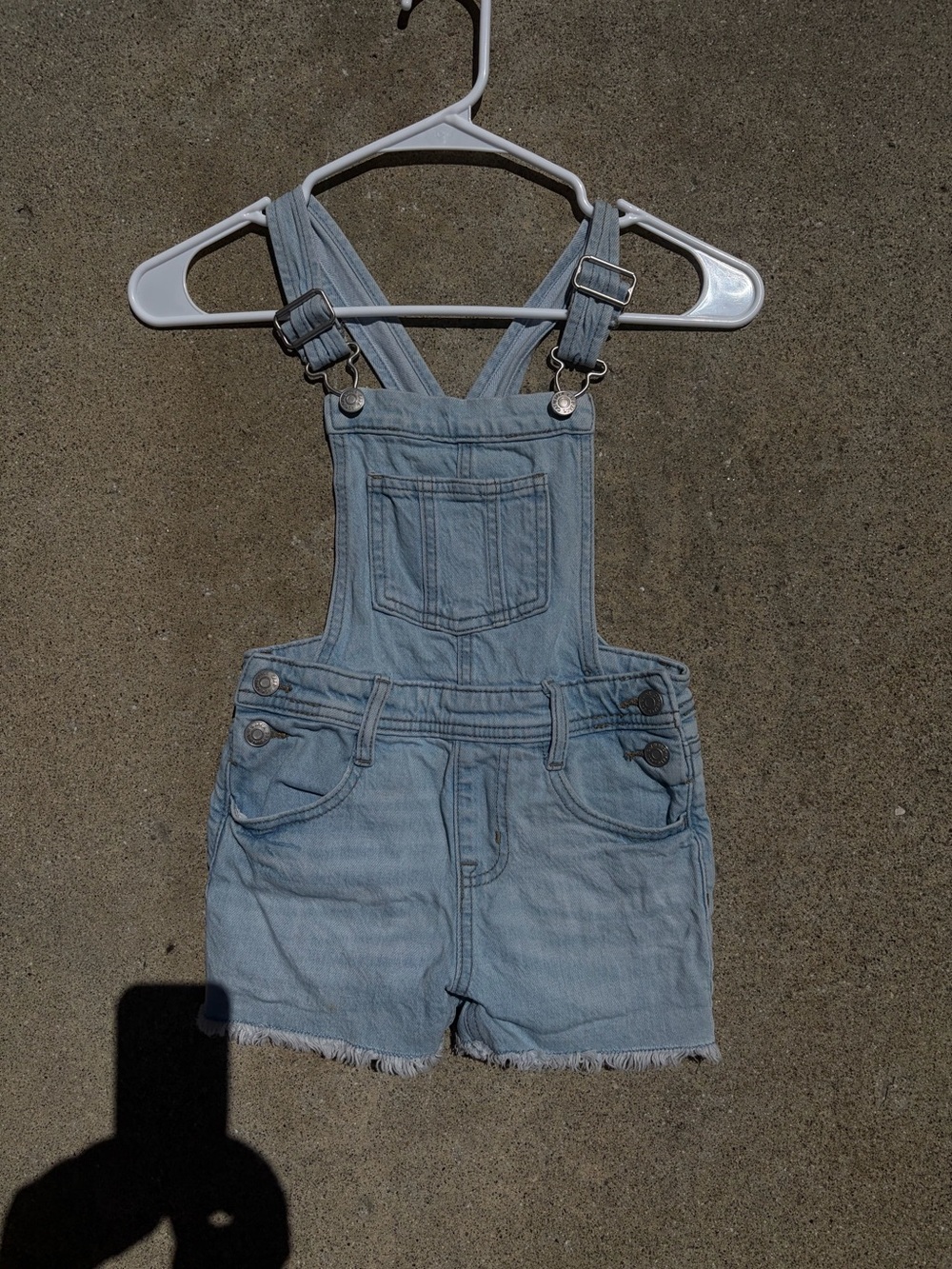 Cat & Jack Light Blue Denim Shortall Overalls